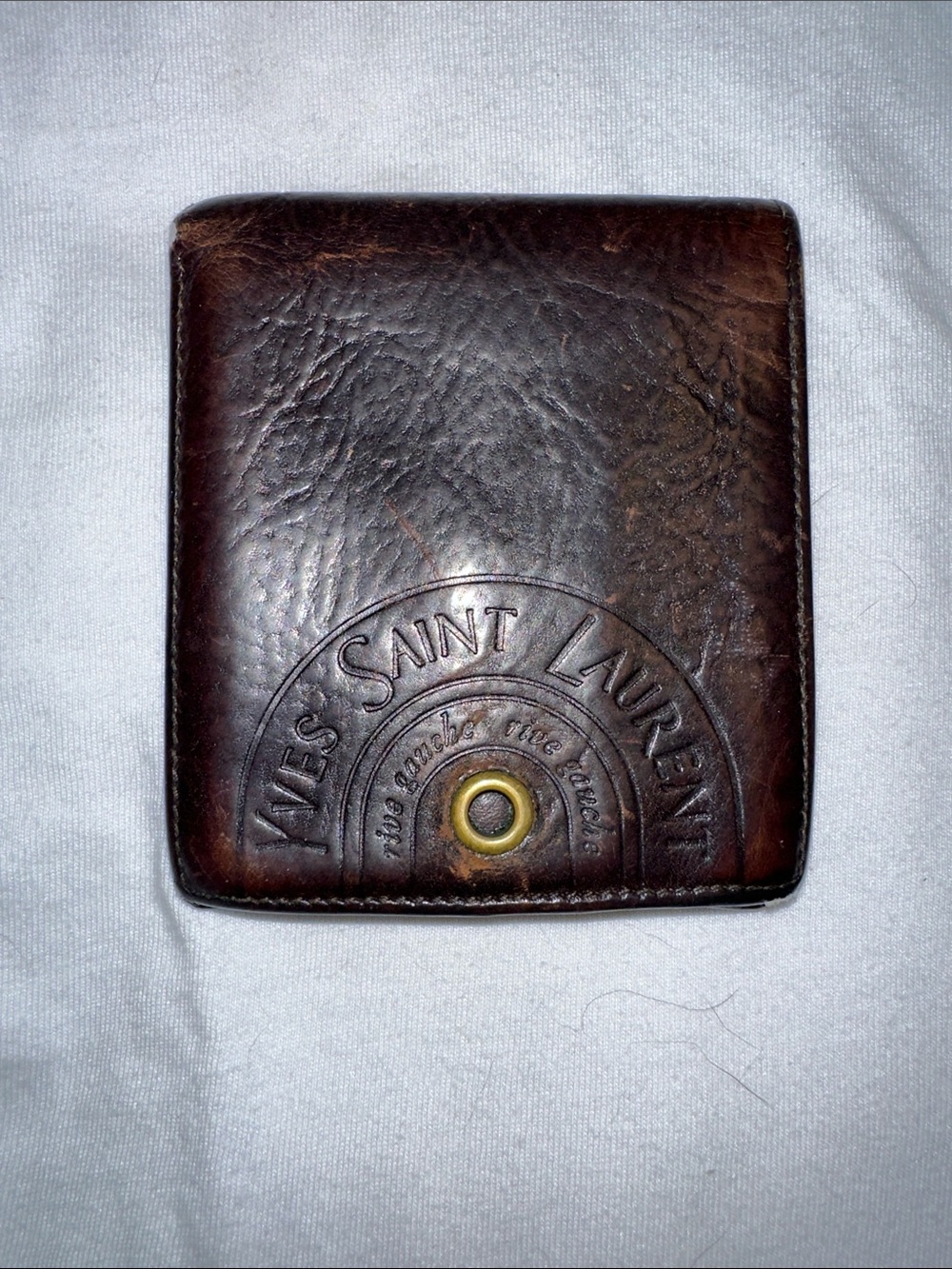 Yves Saint Laurent Brown Leather Wallet Vintage